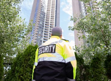 A,Security,Guard,In,Uniform,Patrolling,A,Residential,Area