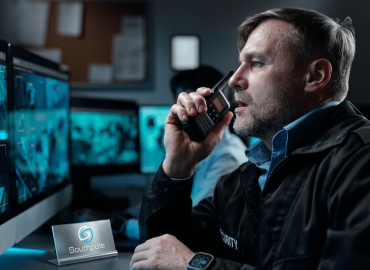 Security Guard Using Phone