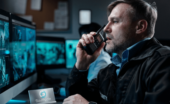 Security Guard Using Phone